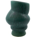 House Doctor Keramická váza Disc Green, zelená barva, keramika