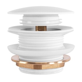 REA - Univerzální vanová výpusť Click-clack - White REA-W2017