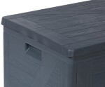 TOOMAX WOOD zahradní plastový úložný box 420 L - grafit