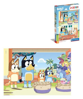 Puzzle Bluey 2x20 dílků - Clementoni