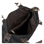 Trendy dámská textilní kabelka na rameno Petra, černá