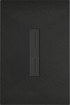 MEXEN/S - Toro obdélníková sprchová vanička SMC 110 x 70, černá, mřížka černá 43707011-B