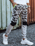 Pánské kamuflážní šedé tepláky FashionStreet UX4428 L