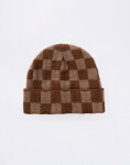 Service Works Chunky Check Beanie Brown