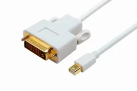 MicroConnect Kabel Mini DisplayPort 1.2 (M) - DVI-I (M) 1m bílá / 1920x1080 @ 60Hz (MDPDVI1)