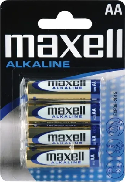 Maxell Alkaline Nenabíjecí baterie AA 4ks (LR6/4BP-M)