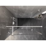 MEXEN/S - Lunar T sprchový kout dveře křídlové levá 130 x 80 cm, transparent, bílá 834T-130-080-20-00-L