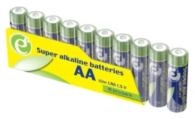 Gembird Alkalická baterie AA 10 ks / Baterie / alkalická / jednorázová (EG-BA-AASA-01)
