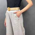 HOSH Kalhoty Julieta Velikost: UNI, Barva: Světle modrá