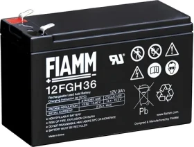 FIAMM 12 FGH 36 / Olověný akumulátor / 12V / 9Ah / Bezúdržbový / Životnost 5 let (09642)
