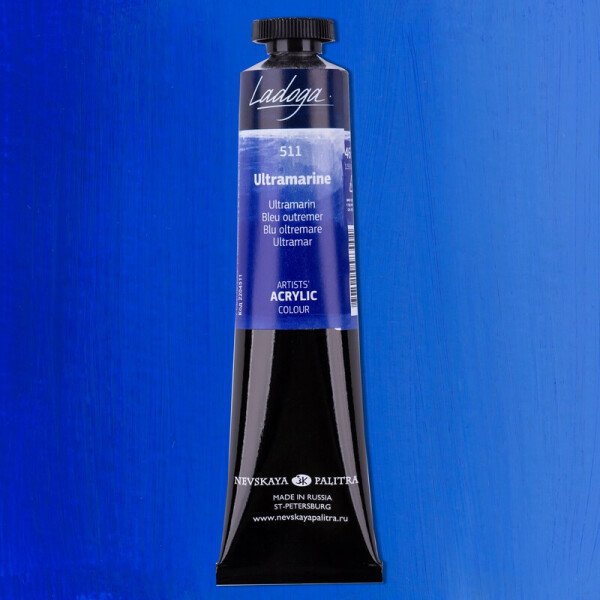 Nevskaya Palitra Ladoga 2204511 Akrylová barva 46 ml, modrá ultramarín 511