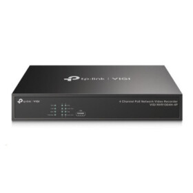 TP-Link VIGI NVR1004H-4P, videorekordér, 4 channels, 4xPoE, 1xSATA, 1x100Mb/s LAN, 2xUSB2.0, 1xHDMI,1xVGA