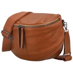 Stylová dámská koženková kabelko-ledvinka Ergitta Newa, hnědá