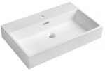 SAPHO - AQUATIC umyvadlo, litý mramor, 70x46cm, bílá AT070