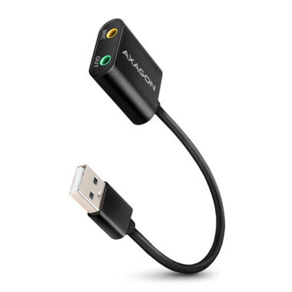 AXAGON ADA-12 černá / externí zvuková karta / USB 2.0 / kabel 15 cm (ADA-12)