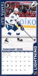 JF Turner Kalendář Tampa Bay Lightning NHL 2025 Wall Calendar
