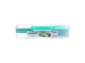 Sistema TO GO Tříkomorová krabička na oběd s nádobou na jogurt a miskou 1.48 l mátová (9414202216953)