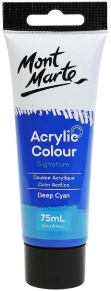 Mont Marte akrylová barva 75 ml tmavě modrá Deep Cyan Blue