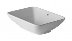 DURAVIT - Bacino Umyvadlo na desku, 55x42 cm, s přepadem, bílá 0334520000