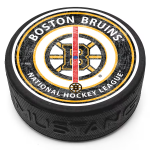 Mustang Puk Boston Bruins NHL Center Ice Puck