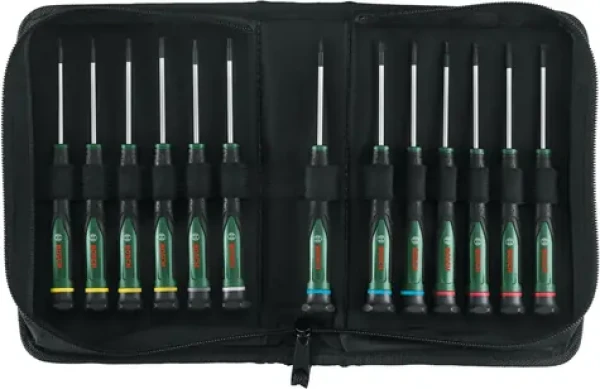 BOSCH 1600A02Z9N / Sada šroubováků / 13 ks / SL, PH, TX, HEX / Magnetické hroty / Taška se zipem (1600A02Z9N)