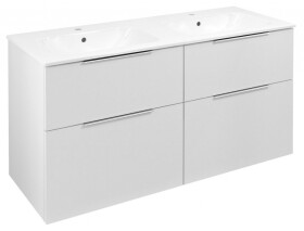 SAPHO - CIRASA umyvadlová skříňka 118,4x64x46cm, bílá lesk CR121-3030-21