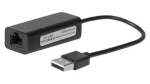 MicroConnect adaptér USB2.0 A (M) - RJ-45 (F) černá (USBETHB)