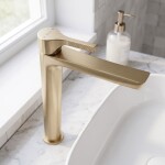 REA - Umyvadlová baterie PREMIUM Maxim Brush Gold High REA-B8951