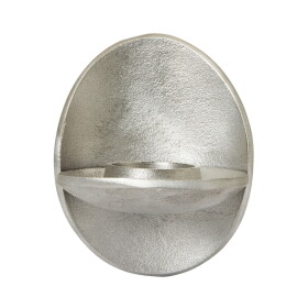 Ferm Living Nástěnný svícen Agapé Tealight Aluminium, stříbrná barva, kov
