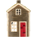 Ib Laursen Keramický svícen Visby Red Door, hnědá barva, keramika