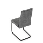 Židle jídelní, šedý samet, černá pohupová podnož