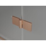 MEXEN/S - Lunar L Duo sprchový kout dveře křídlové pravá 115 x 70, transparent, měď kartáčovaná 834L-115P-070L-65-00