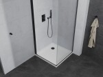 MEXEN/S - Pretoria sprchový kout 100x100, transparent, černá + sprchová vanička včetně sifonu 852-100-100-70-00-4010B
