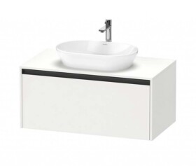 DURAVIT - Ketho.2 Umyvadlová skříňka s výřezem 46x100x55 cm, 1 zásuvka, matná bílá K24886018180000