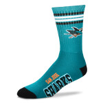 For Bare Feet Dětské ponožky San Jose Sharks NHL 4 Stripes Crew