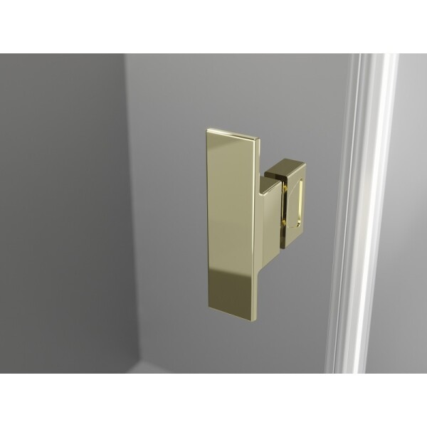 MEXEN/S - Mist-H L Duo sprchový kout dveře křídlové 90 x 90, transparent, zlato 8A5L-090L-090P-50-00