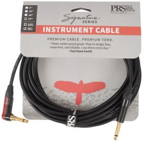 PRS Signature Instrument Cable 25 Angled Silent Plug