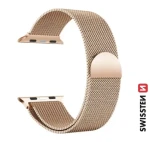 SWISSTEN ŘEMÍNEK PRO APPLE WATCH MILÁNSKÝ TAH 38-40 mm ZLATÝ 46000203