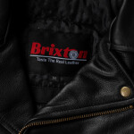Pánská Kožená Bunda Křivák Professional Gold Brixton Černá Velikost: 8XL