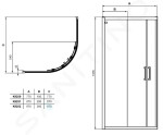 IDEAL STANDARD - Connect 2 Sprchový kout 900x900 mm, černá/čiré sklo K9251V3