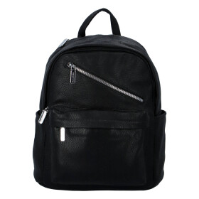 Dámský koženkový batoh Ema, černá