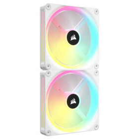 Corsair iCUE LINK QX140 RGB Series 140mm bílá 2 ks / Dynamic Fluid Bearing / 400-2000 RPM / 82.5 CFM / 4-pin (CO-9051008-WW)