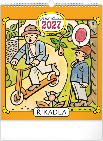 NOTIQUE Nástěnný kalendář Josef Lada – Říkadla 2027, 30 x 34 cm