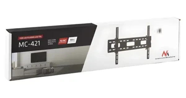 Maclean MC-421 černá / Nástěnný držák pro TV / 32-90" / VESA 600x400 / náklon / nosnost 80 kg (MC-421)