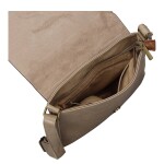 Trendy dámská koženková crossbody kabelka Mitta, béžová