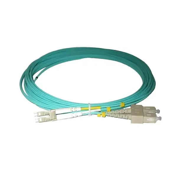 XtendLan / Optický patch kabel / LC-SC / 10 m / 50/125 OM3 / Duplex / LS0H (FOP-LCSC-D-10-50-OM3)
