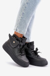 Wysokie Sneakersy Z Saszetką Na Platformie Czarne Saramis Velikost: 39