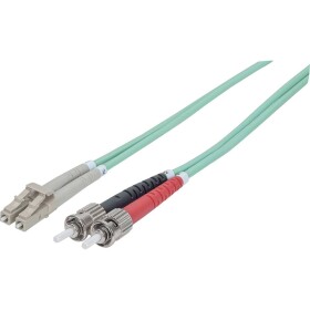 Intellinet 751117 optické vlákno optické vlákno kabel [1x ST zástrčka - 1x zástrčka LC] 50/125 µ Multimode OM3 1.00 m