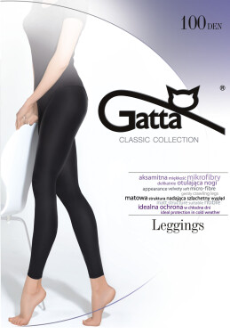 Dámské legíny Gatta Microfibra 100 den nero/černá 4-L