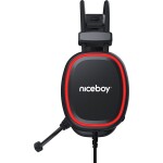 Niceboy Cubix X330 černá Herní sluchátka mikrofonem USB 2.2m
